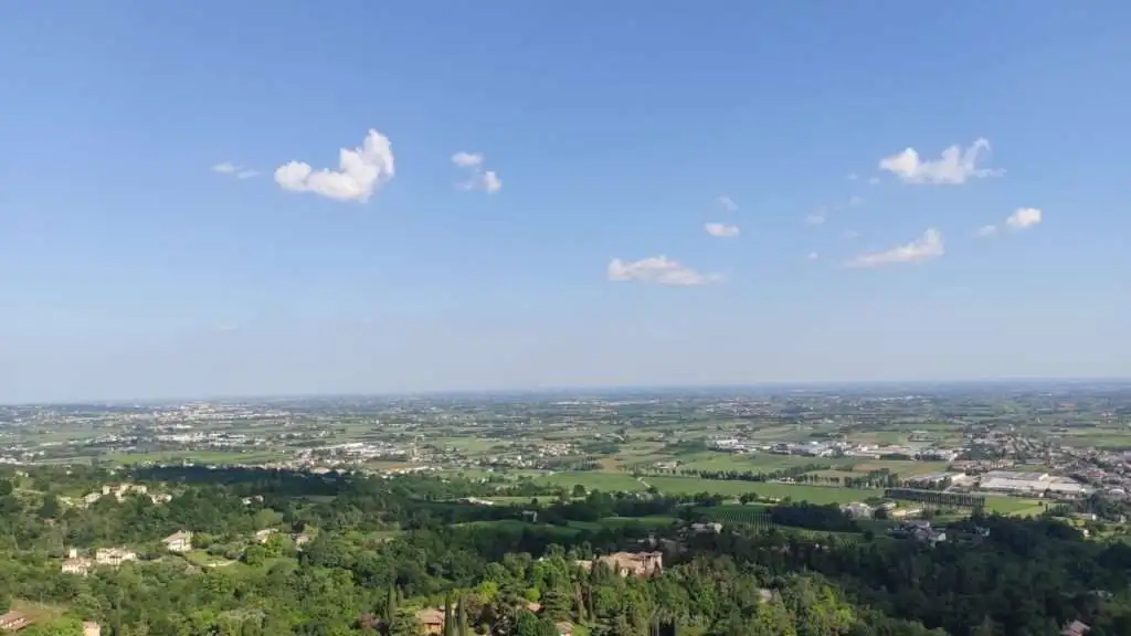 Veduta della panorama agreste della pianura trevigiana.